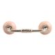 Baby Pink Crackle Ceramic Bridge Handle